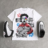 Space Jam 9s DopeSkill T-Shirt Work Hard Rise Above Graphic