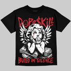 Bloodline 12s DopeSkill Oversize Print T-Shirt Build in Silence Graphic
