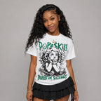 Bucks 12s DopeSkill Oversize Print T-Shirt Build in Silence Graphic