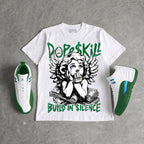 Bucks 12s DopeSkill Oversize Print T-Shirt Build in Silence Graphic