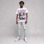 Comic 4s DopeSkill Oversize Print T-Shirt Build in Silence Graphic