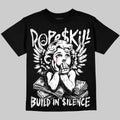 Dunk Panda White Black DopeSkill Oversize Print T-Shirt Build in Silence Graphic