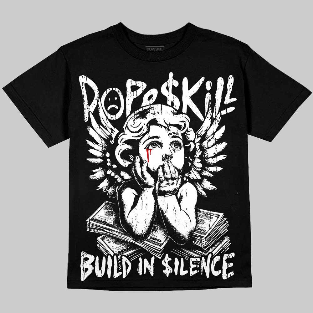 Dunk Panda White Black DopeSkill Oversize Print T-Shirt Build in Silence Graphic