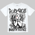 Dunk Panda White Black DopeSkill Oversize Print T-Shirt Build in Silence Graphic