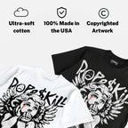 Dunk Panda White Black DopeSkill Oversize Print T-Shirt Build in Silence Graphic