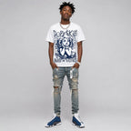 Flint 13s DopeSkill Oversize Print T-Shirt Build in Silence Graphic