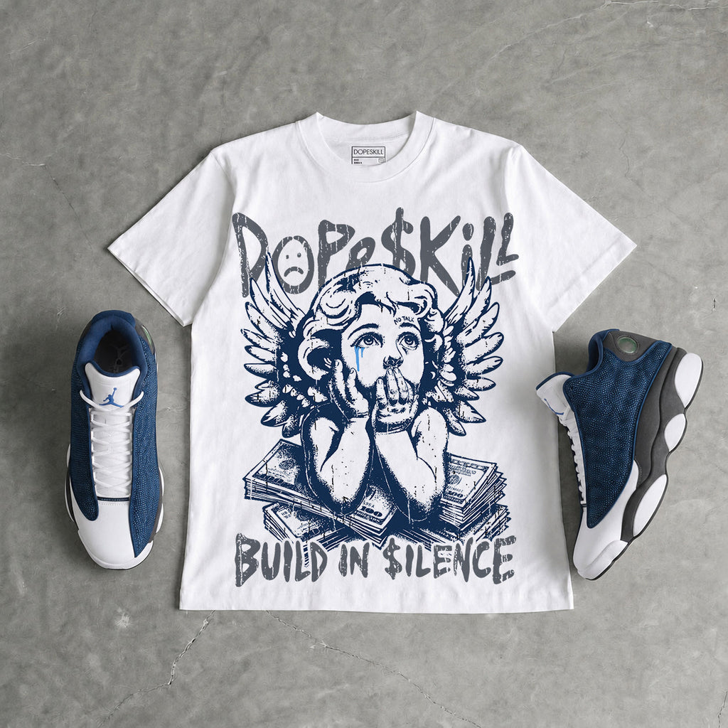 Flint 13s DopeSkill Oversize Print T-Shirt Build in Silence Graphic