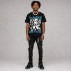 Gamma 11s DopeSkill Oversize Print T-Shirt Build in Silence Graphic