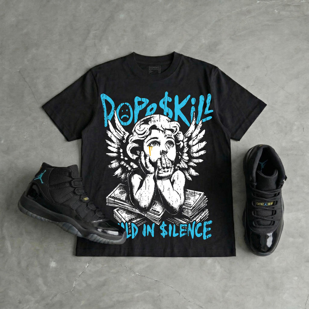 Gamma 11s DopeSkill Oversize Print T-Shirt Build in Silence Graphic
