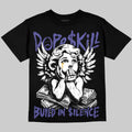 Lakers 4s DopeSkill Oversize Print T-Shirt Build in Silence Graphic