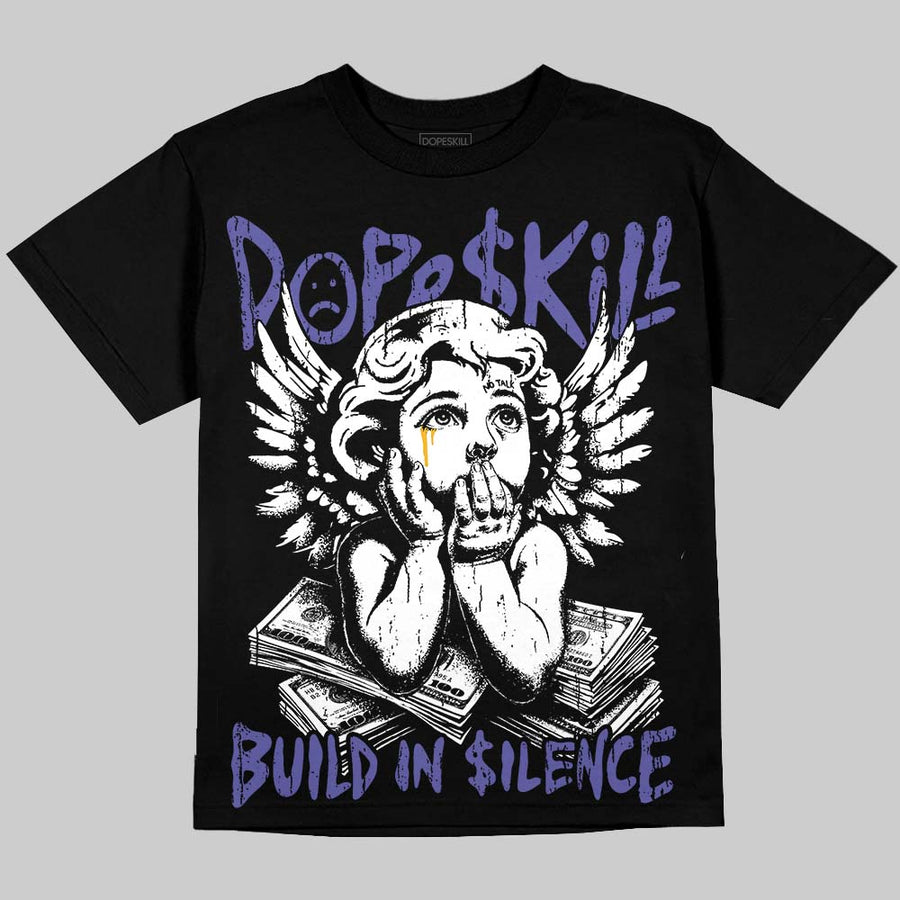 Lakers 4s ChanceGift Oversize Print T-Shirt Build in Silence Graphic
