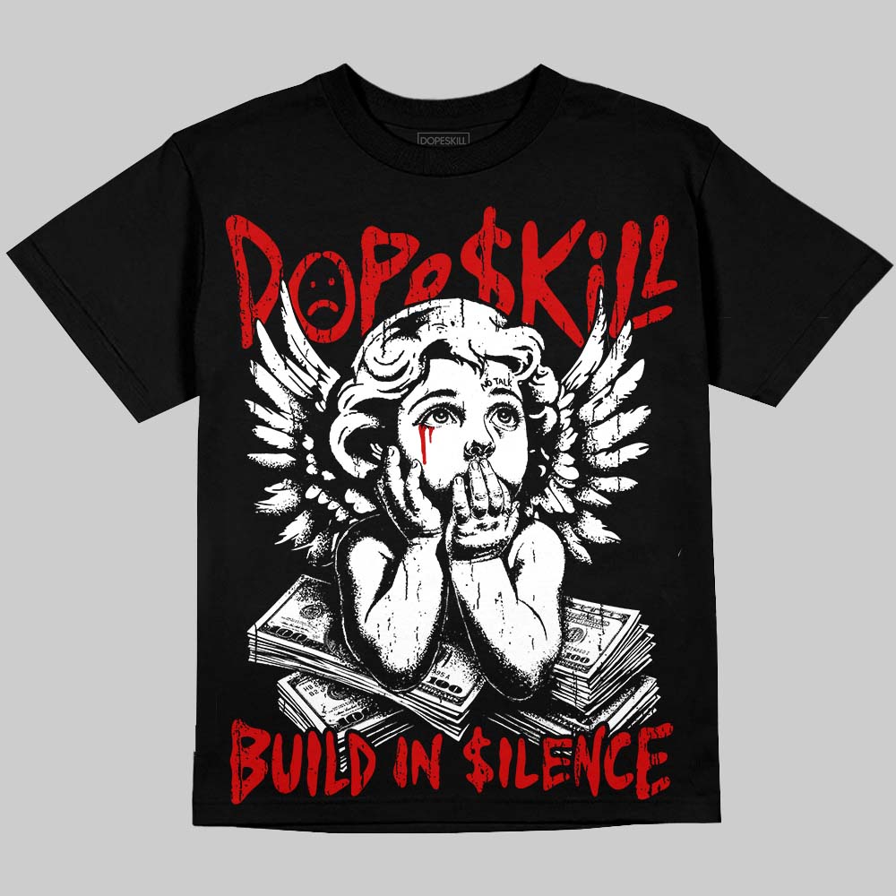 Space Jam 9s DopeSkill Oversize Print T-Shirt Build in Silence Graphic