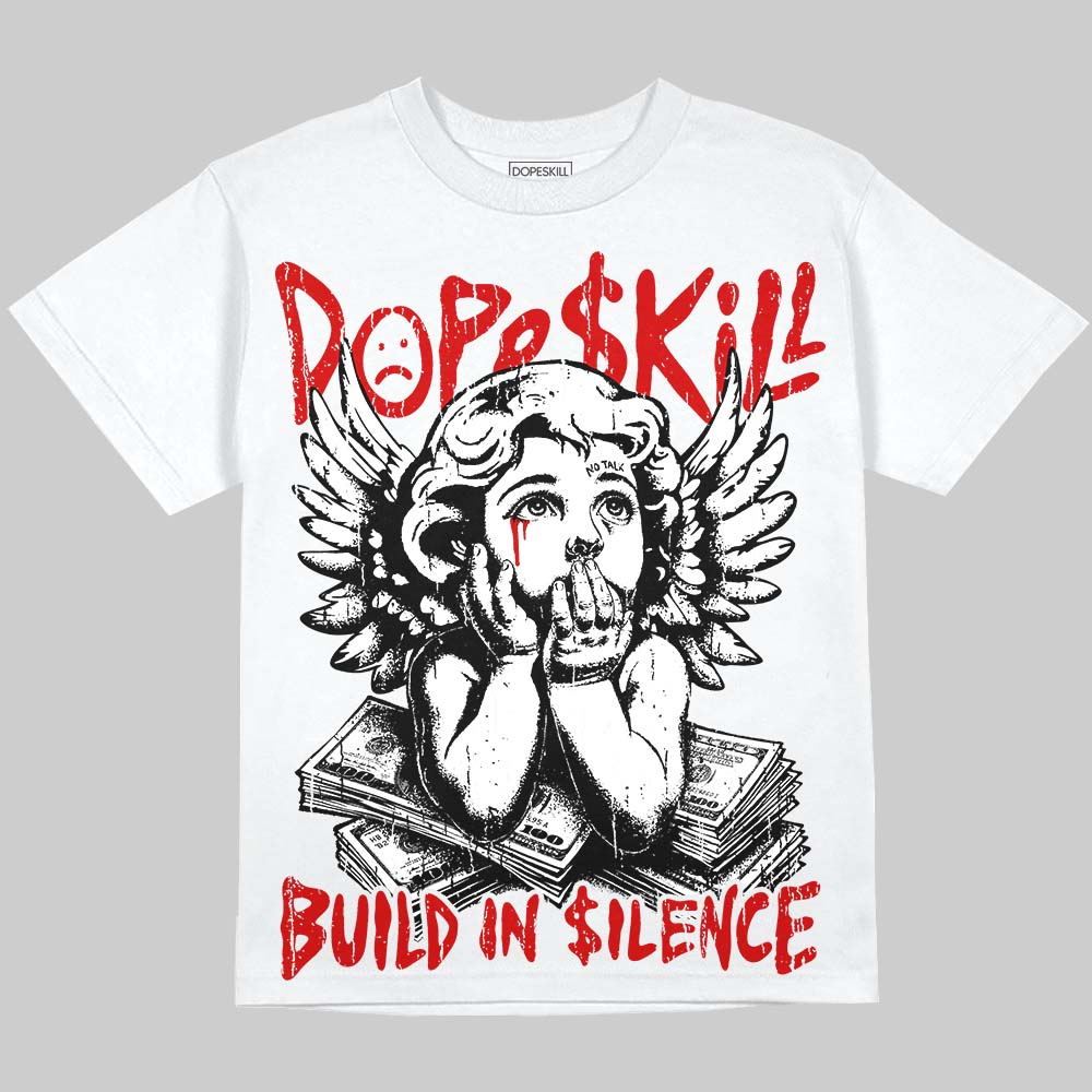 Space Jam 9s DopeSkill Oversize Print T-Shirt Build in Silence Graphic
