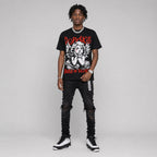 Space Jam 9s DopeSkill Oversize Print T-Shirt Build in Silence Graphic