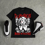 Space Jam 9s DopeSkill Oversize Print T-Shirt Build in Silence Graphic