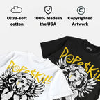 Black Tour Yellow AJ 4 Thunder DopeSkill Oversize Print T-Shirt Build in Silence Graphic