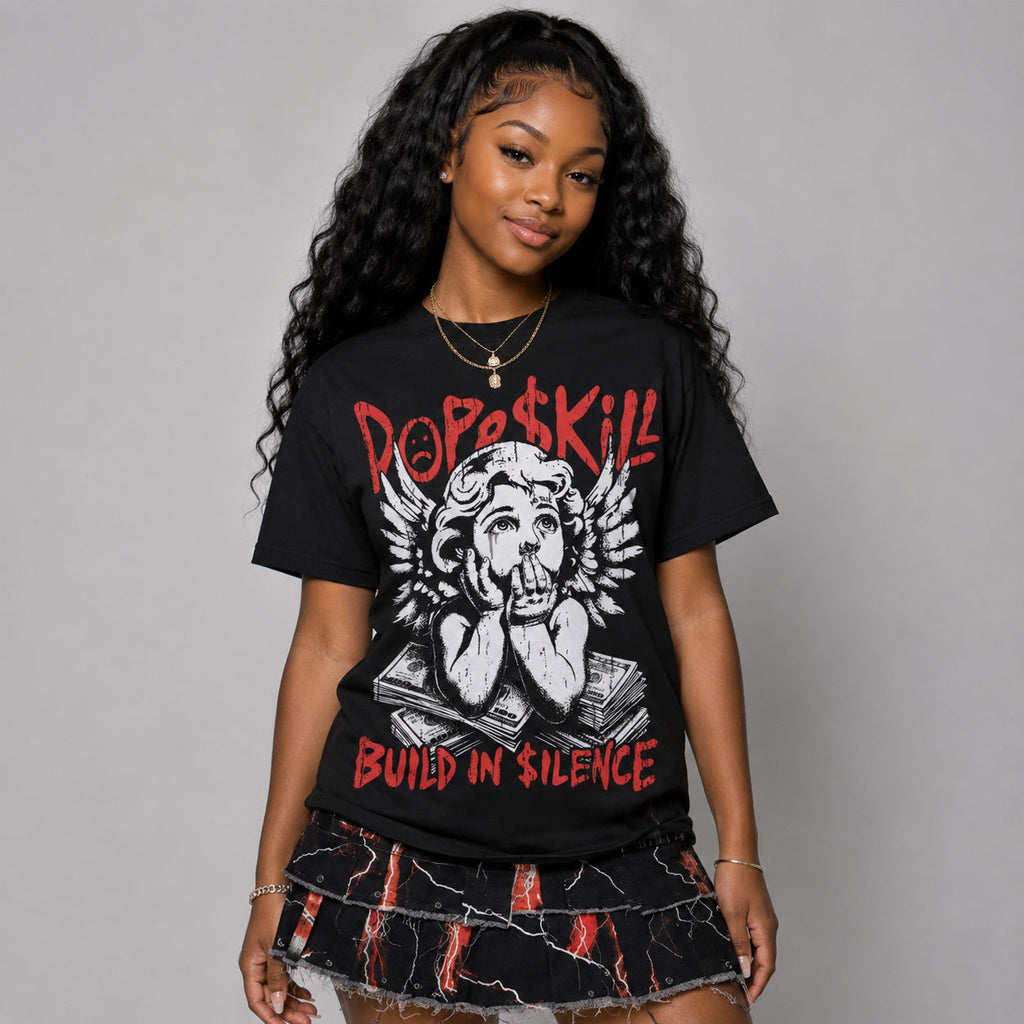 Toro Bravo 4s DopeSkill Oversize Print T-Shirt Build in Silence Graphic