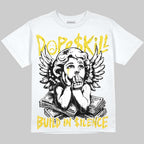 Tour Yellow 4s DopeSkill Oversize Print T-Shirt Build in Silence Graphic