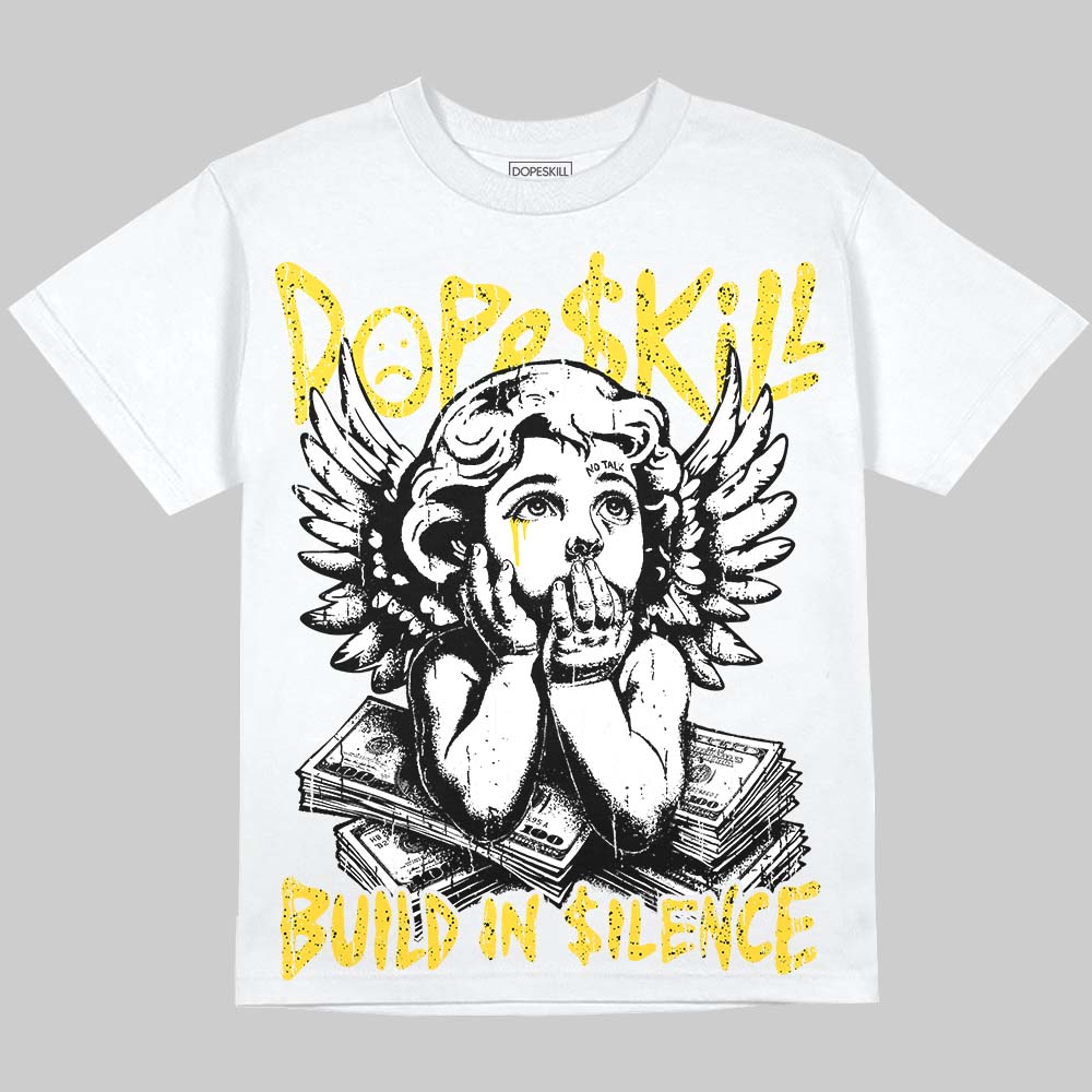 Tour Yellow 4s DopeSkill Oversize Print T-Shirt Build in Silence Graphic
