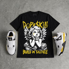 Tour Yellow 4s DopeSkill Oversize Print T-Shirt Build in Silence Graphic