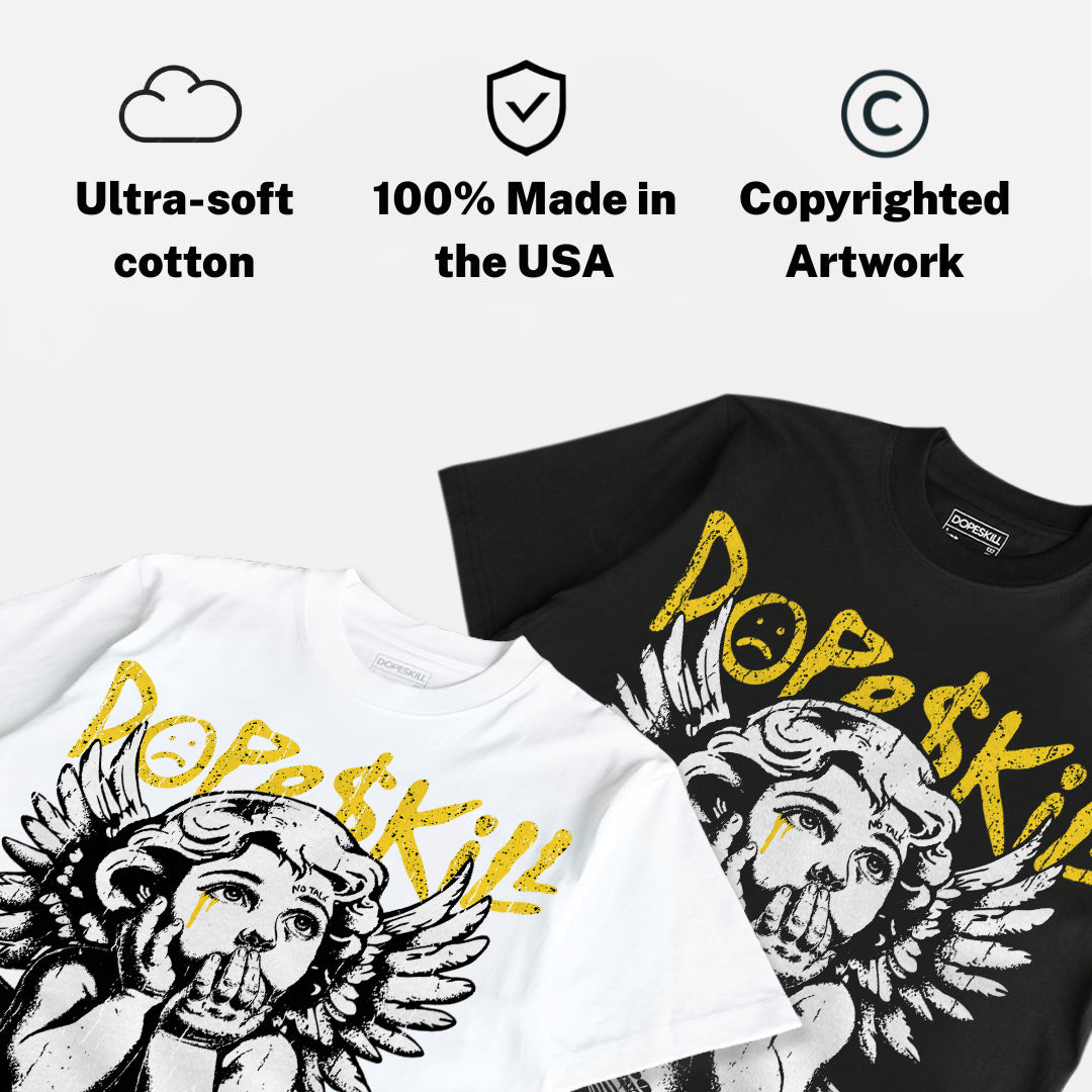 Tour Yellow 4s DopeSkill Oversize Print T-Shirt Build in Silence Graphic