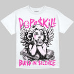 Triple Pink Dunk DopeSkill Oversize Print T-Shirt Build in Silence Graphic