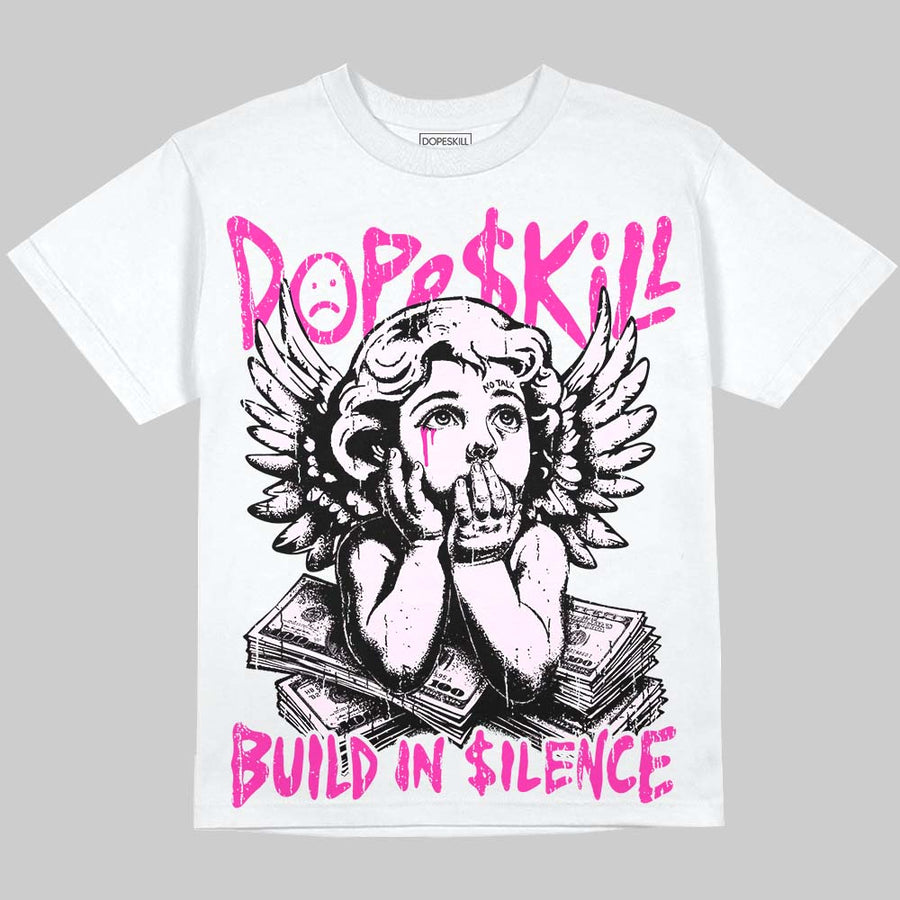 Triple Pink Dunk ChanceGift Oversize Print T-Shirt Build in Silence Graphic