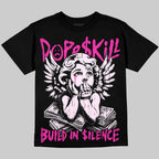 Triple Pink Dunk DopeSkill Oversize Print T-Shirt Build in Silence Graphic
