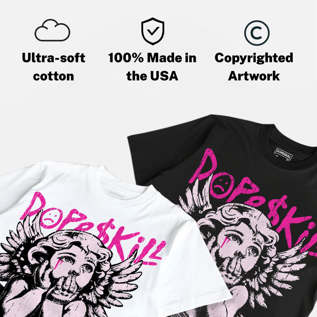 Triple Pink Dunk DopeSkill Oversize Print T-Shirt Build in Silence Graphic