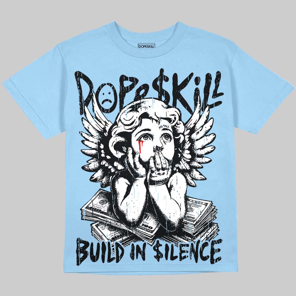 UNC 11s DopeSkill Oversize Print T-Shirt Build in Silence Graphic