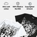 Wolf Grey 5s DopeSkill Oversize Print T-Shirt Build in Silence Graphic