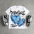 Dunk Panda White Black DopeSkill Oversize Print T-Shirt No Love Lost Graphic