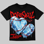 Cherry 11s DopeSkill Oversize Print T-Shirt No Love Lost Graphic
