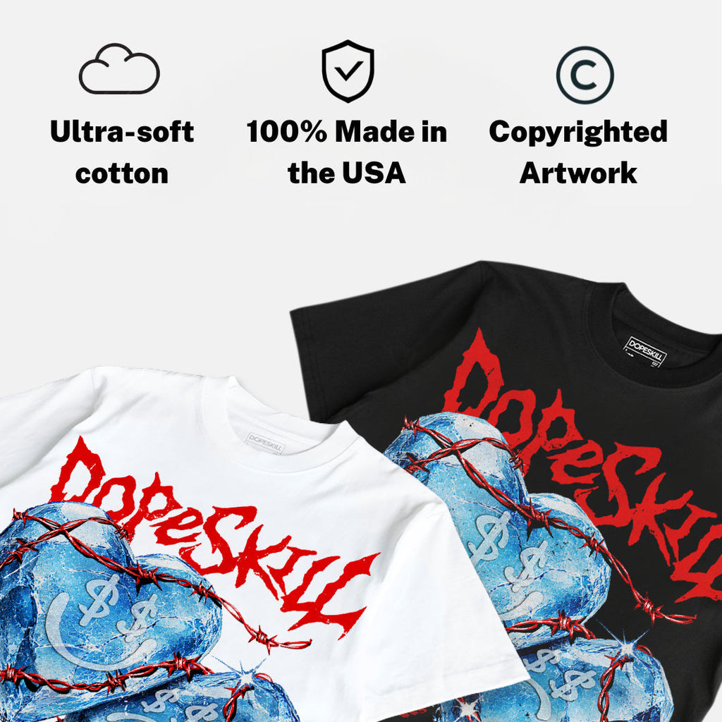 Cherry 11s DopeSkill Oversize Print T-Shirt No Love Lost Graphic