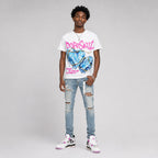 Comic 4s DopeSkill Oversize Print T-Shirt No Love Lost Graphic