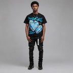 Gamma 11s DopeSkill Oversize Print T-Shirt No Love Lost Graphic