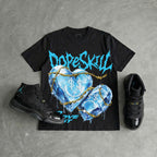 Gamma 11s DopeSkill Oversize Print T-Shirt No Love Lost Graphic