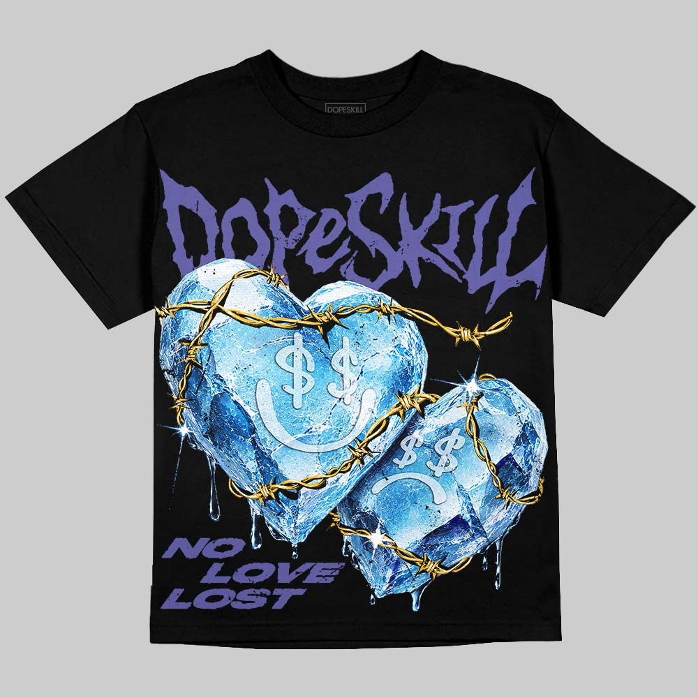 Lakers 4s DopeSkill Oversize Print T-Shirt No Love Lost Graphic