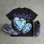 Lakers 4s DopeSkill Oversize Print T-Shirt No Love Lost Graphic