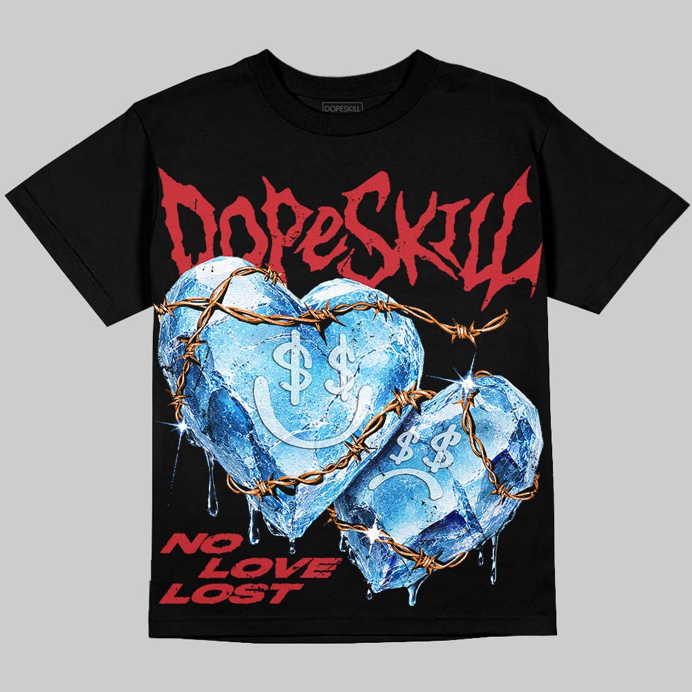 Sunset 5s DopeSkill Oversize Print T-Shirt No Love Lost Graphic