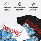 Sunset 5s DopeSkill Oversize Print T-Shirt No Love Lost Graphic