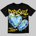 Black Tour Yellow AJ 4 Thunder DopeSkill Oversize Print T-Shirt No Love Lost Graphic