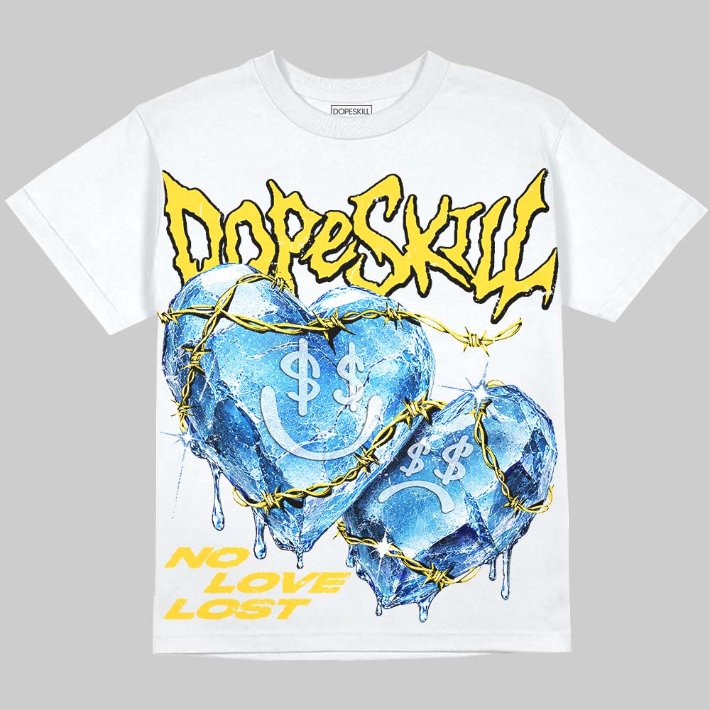 Black Tour Yellow AJ 4 Thunder DopeSkill Oversize Print T-Shirt No Love Lost Graphic