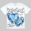 True Blue 3s DopeSkill Oversize Print T-Shirt No Love Lost Graphic