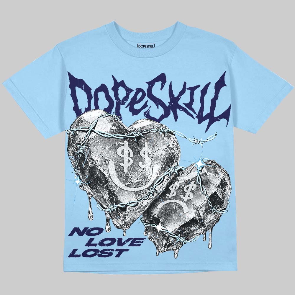 UNC 11s DopeSkill Oversize Print T-Shirt No Love Lost Graphic