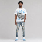 UNC 11s DopeSkill Oversize Print T-Shirt No Love Lost Graphic