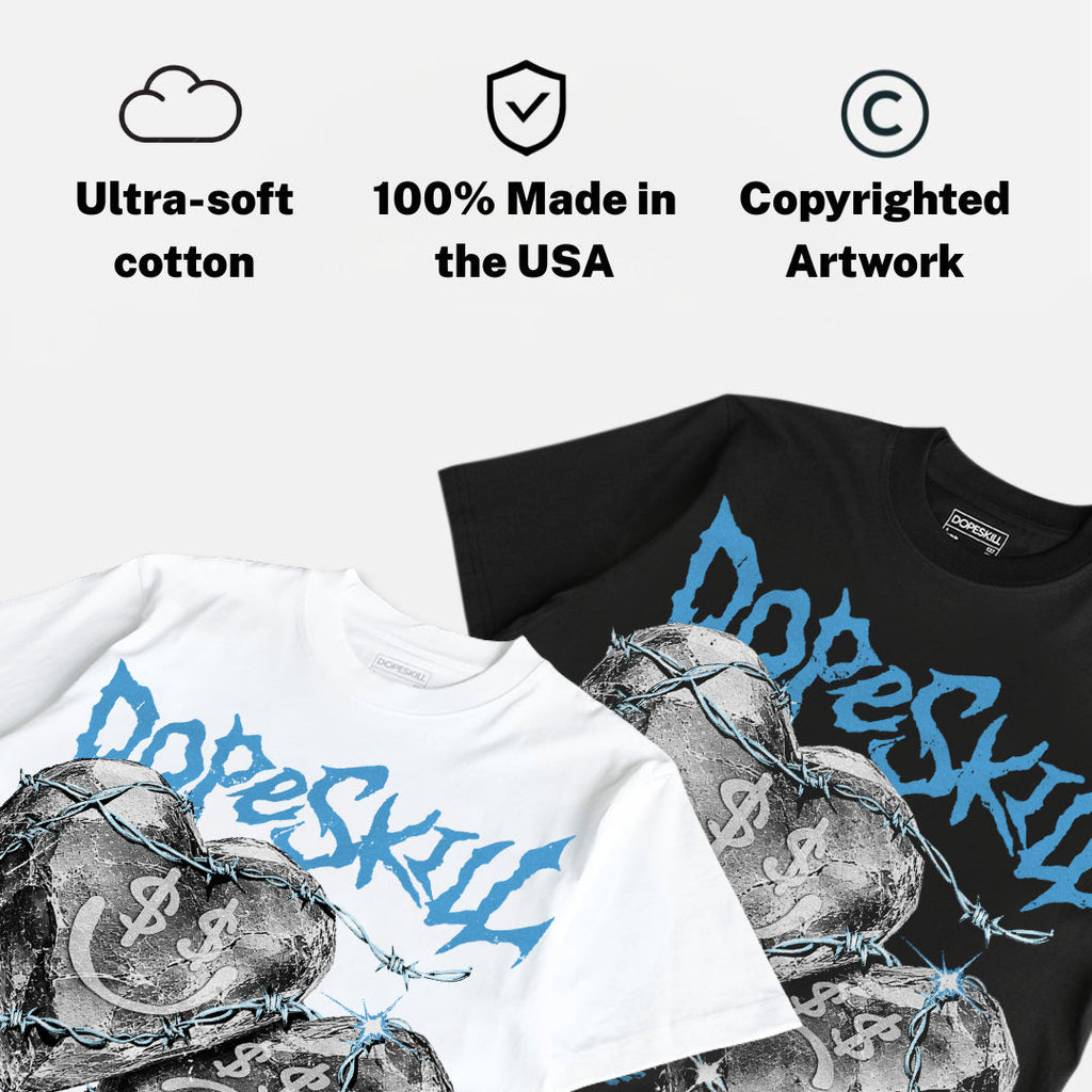 UNC 11s DopeSkill Oversize Print T-Shirt No Love Lost Graphic