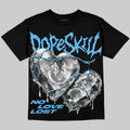 University Blue 14s DopeSkill Oversize Print T-Shirt No Love Lost Graphic