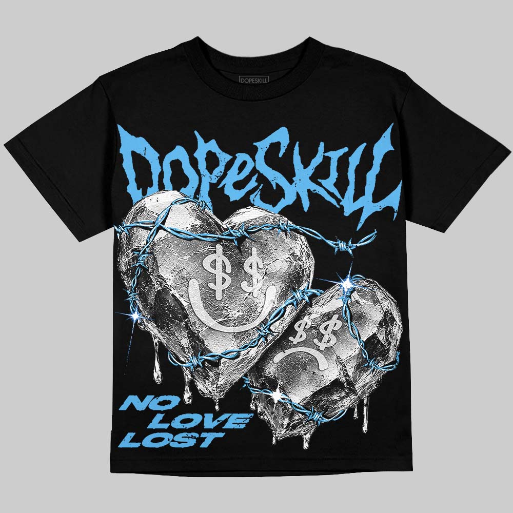 University Blue 14s DopeSkill Oversize Print T-Shirt No Love Lost Graphic