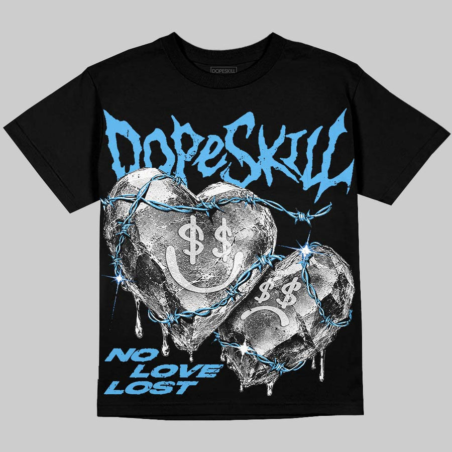 University Blue 14s ChanceGift Oversize Print T-Shirt No Love Lost Graphic